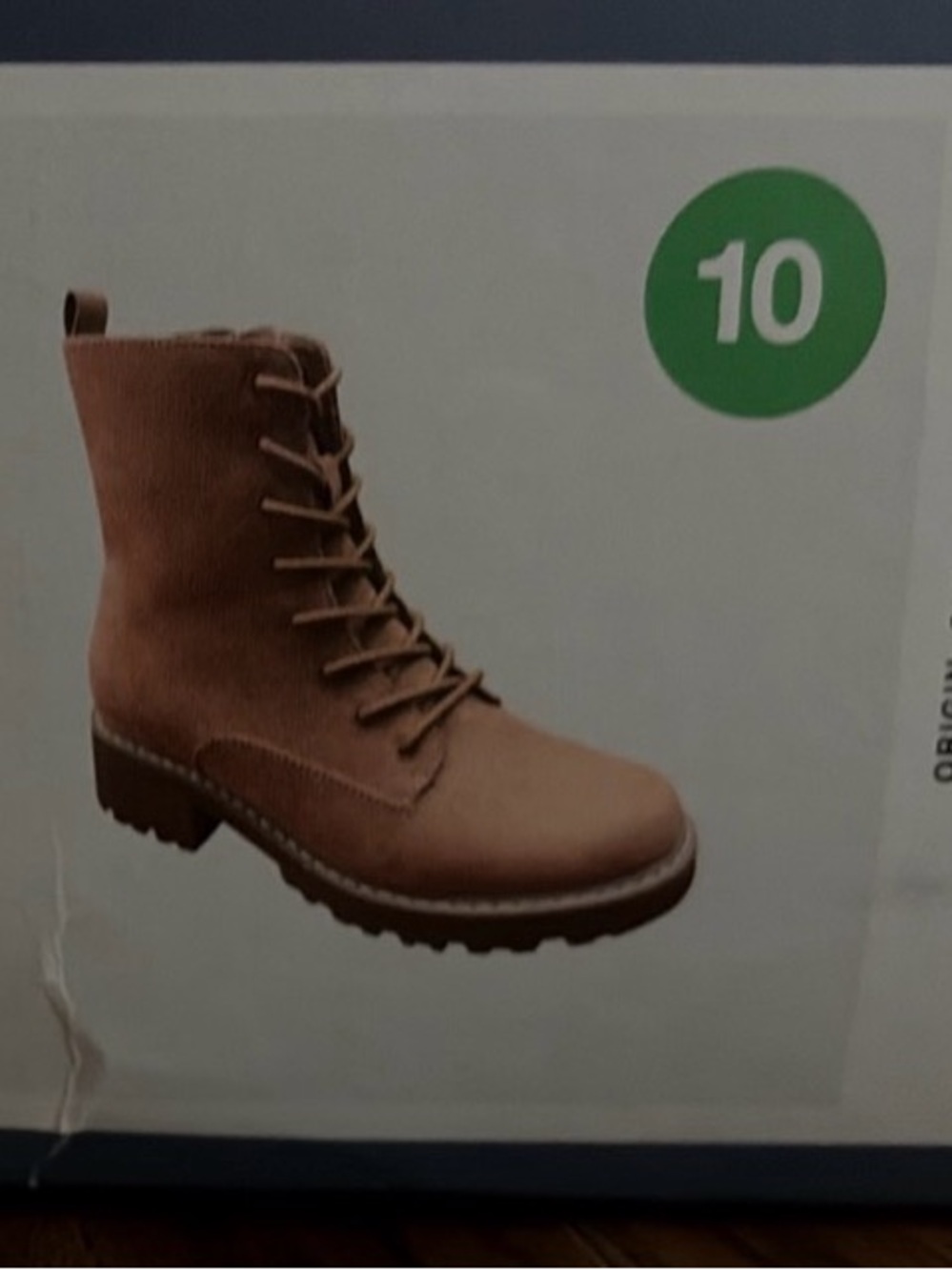 Universal Thread Women's Tan Lace-Up Ophelia Boots